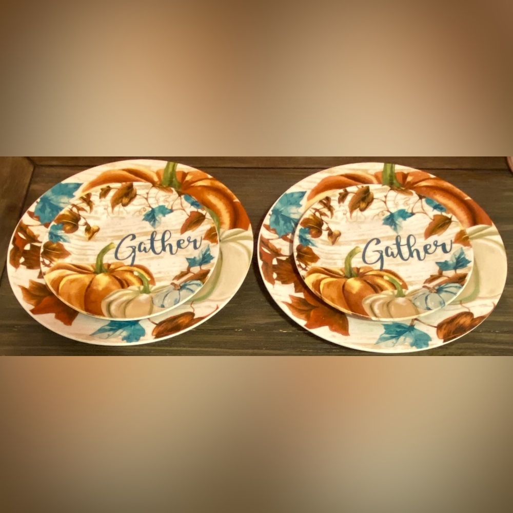 Autumn Harvest Dinnerware Plates